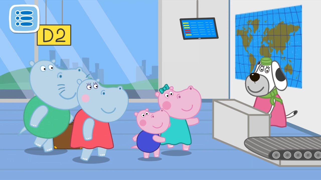 Hippos Airport Adventure | Puzzle Travelling Game | Cute Little Games