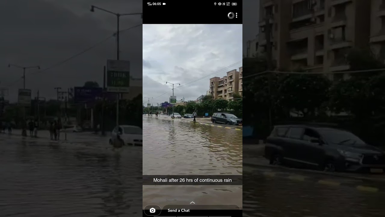 Kharar - landran road #rain #flood #overflow #bhakradam #floodgates #kharar #landran #sbp #jtpl