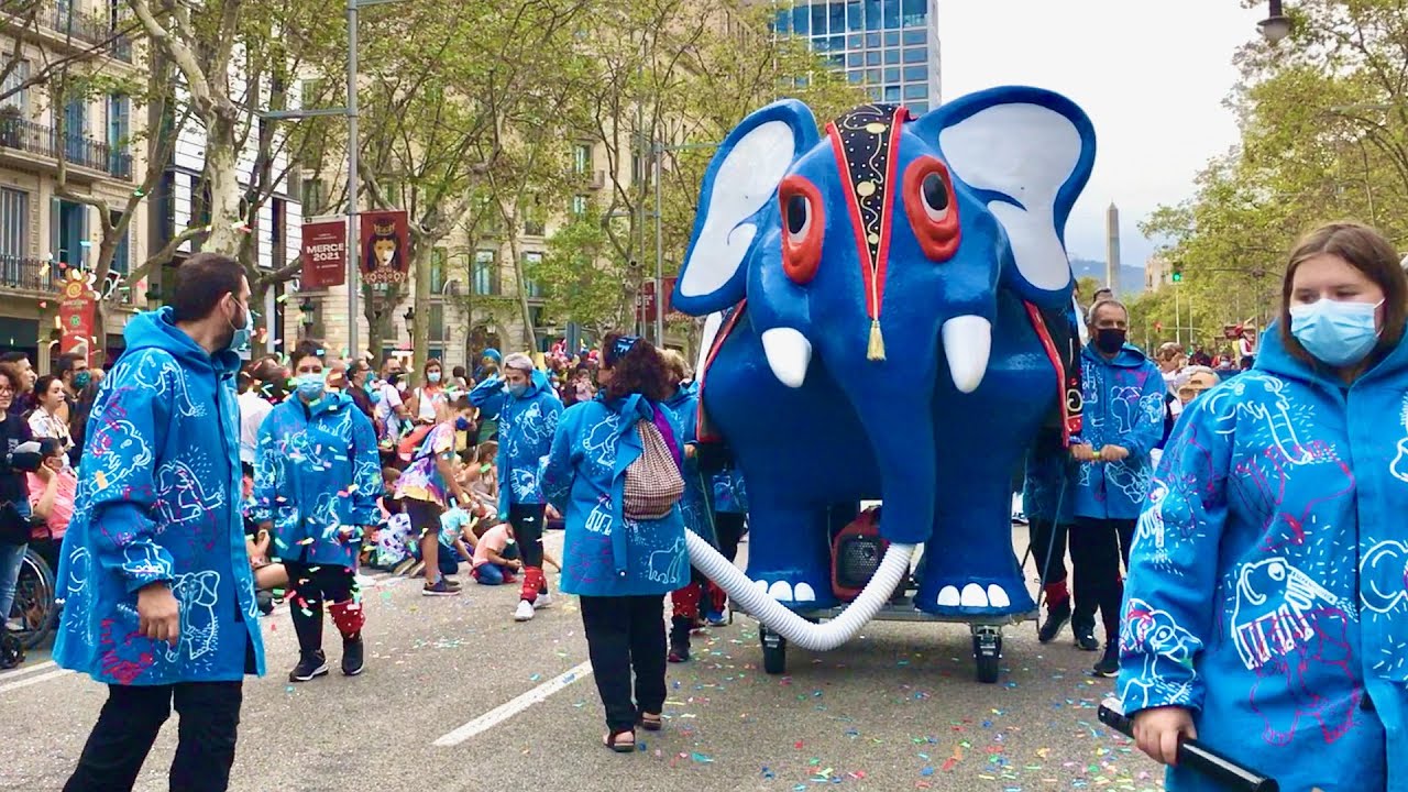 El Bòjum la bèstia festiva de Rubí (Barcelona Cavalcada de la Mercè 2021)