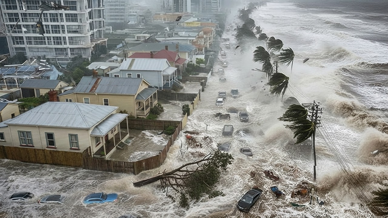 Cyclone Vaianu Batters New Zealand! Floods, Mass Evacuations & 150 km/h Winds in North Island