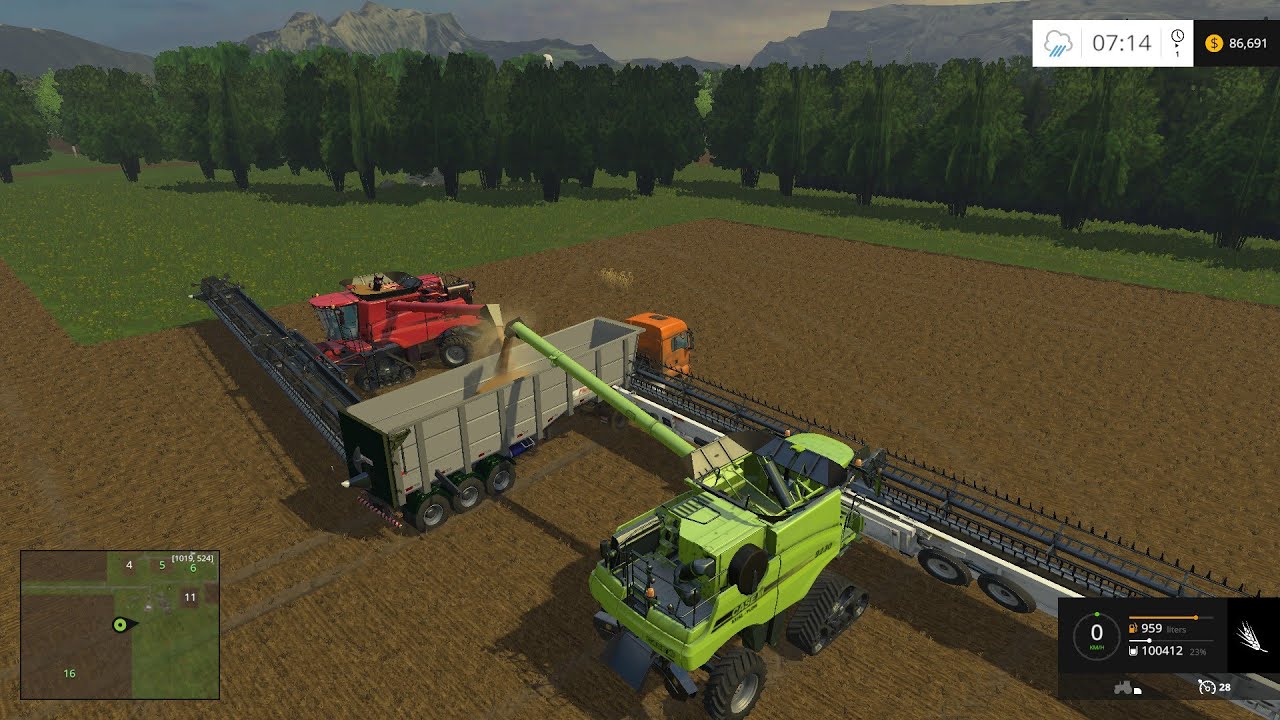 Farm Sim Saturday....Big fields Big equipment