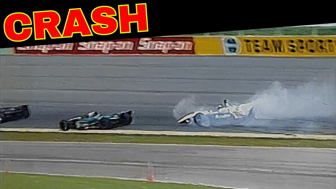 Gil de Ferran and Dennis Vitolo Crash (1997 CART Homestead)
