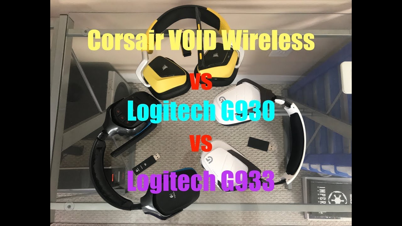 Wireless Headset Comparisons: Logitech G930 vs G933 vs Corsair VOID Wireless