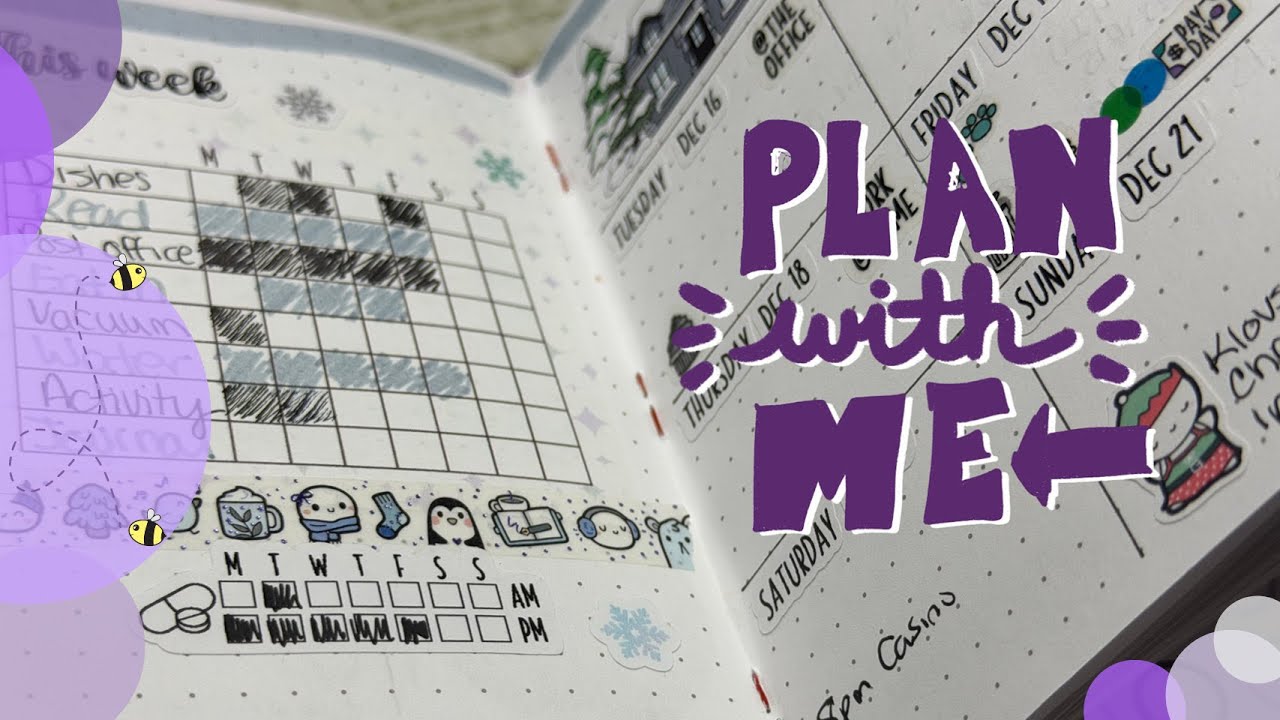 Планируйте вместе с моим карманным ежедневником Bullet Journal | Полевые заметки | День 21 Vlogmas