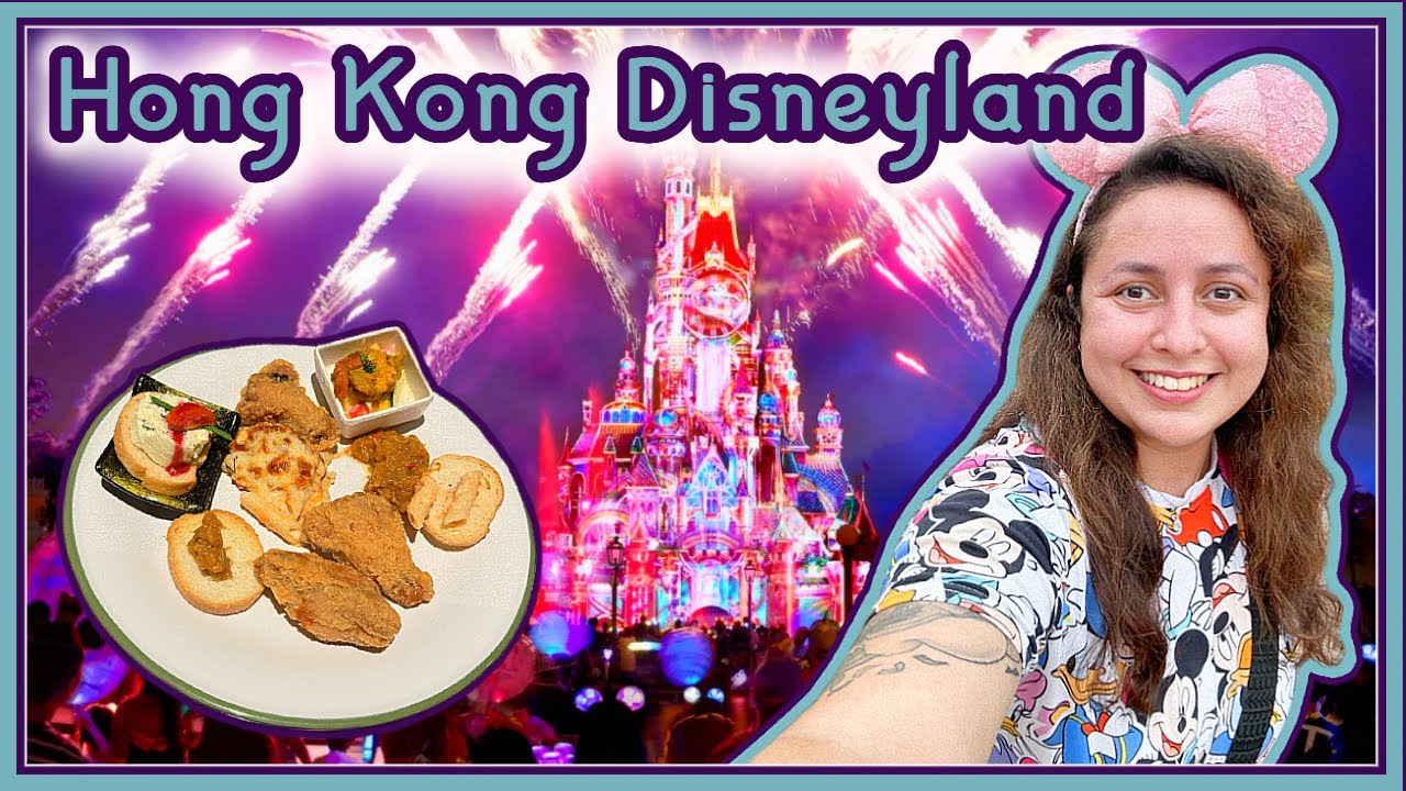 First Evening in HONG KONG DISNEYLAND 🇭🇰 | Explorer's Club & MOMENTOUS Fireworks AMAZING View! 2024