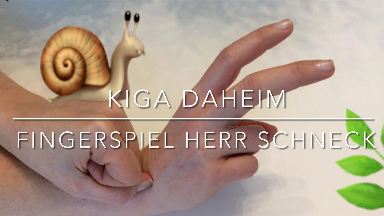 Fingerspiel: Herr Schneck