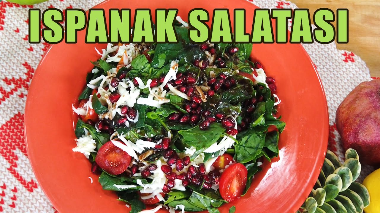 ISPANAK SALATASI / ÇİĞ ISPANAK SALATASI