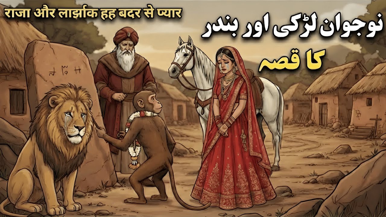 Naujawan Larki Aur Bandar ka Qissa | Moral Story In Hindi Urdu | Naujawan Larki Aur Bandar Ki Kahani