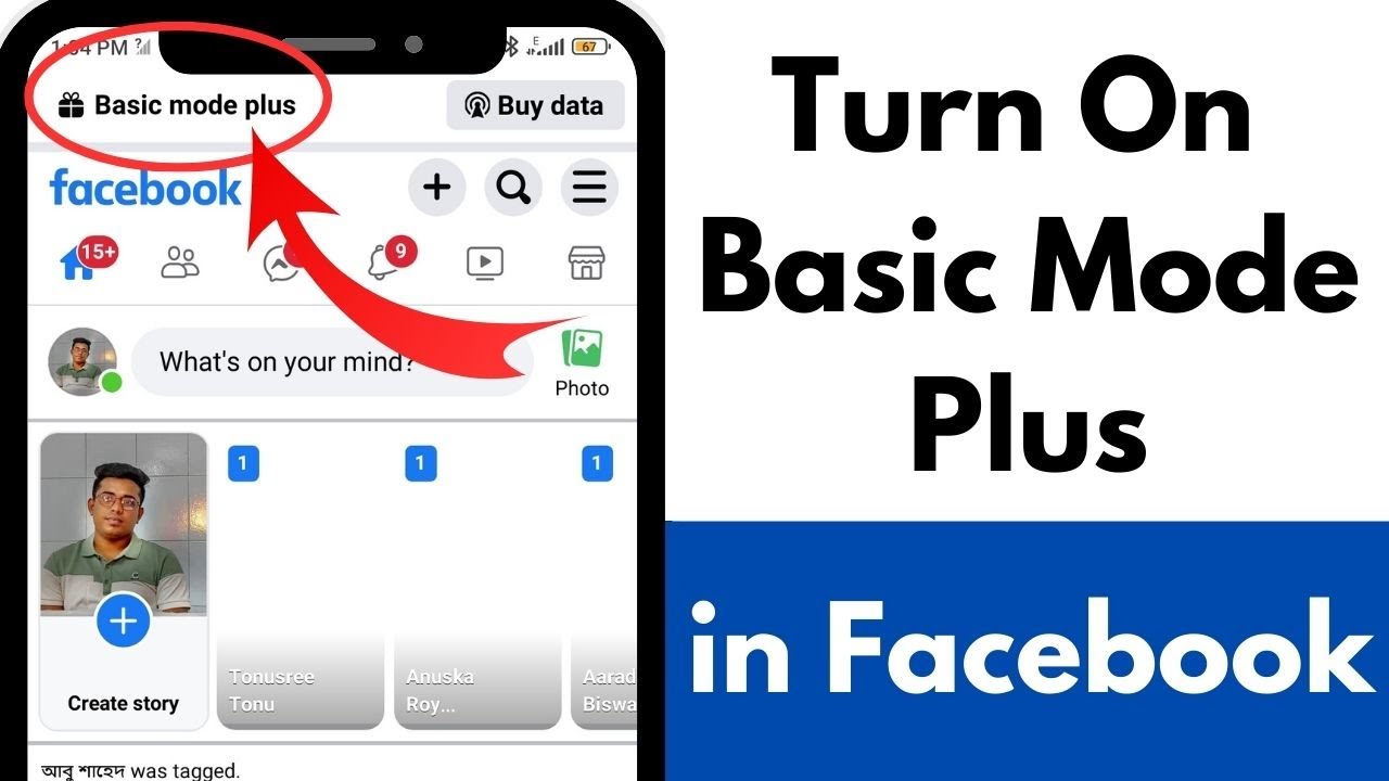 How To Turn On Basic Mode Plus In Facebook |  How To Turn On Free Facebook Mode