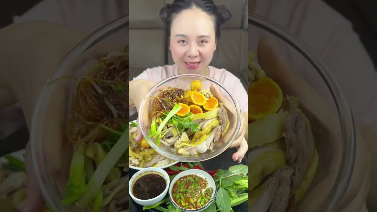 Mời mọi người Mukbang Gà Ủ Muối, Chân Gà Sốt Thái, Mỳ Quảng Gà, Trứng Gà Nướng với em nghen