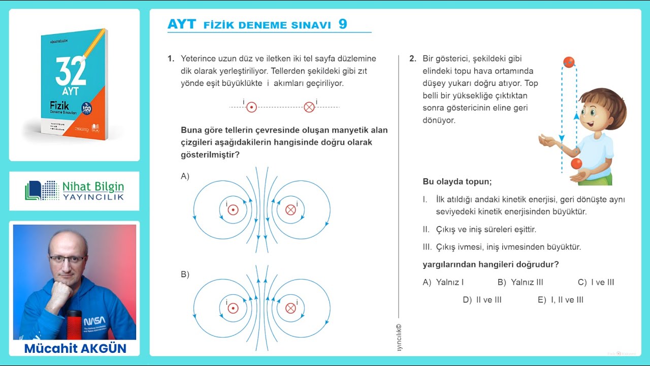 AYT Fizik Branş Denemesi-9  [2024] I Nihat Bilgin Yayınları (SON BASKI)