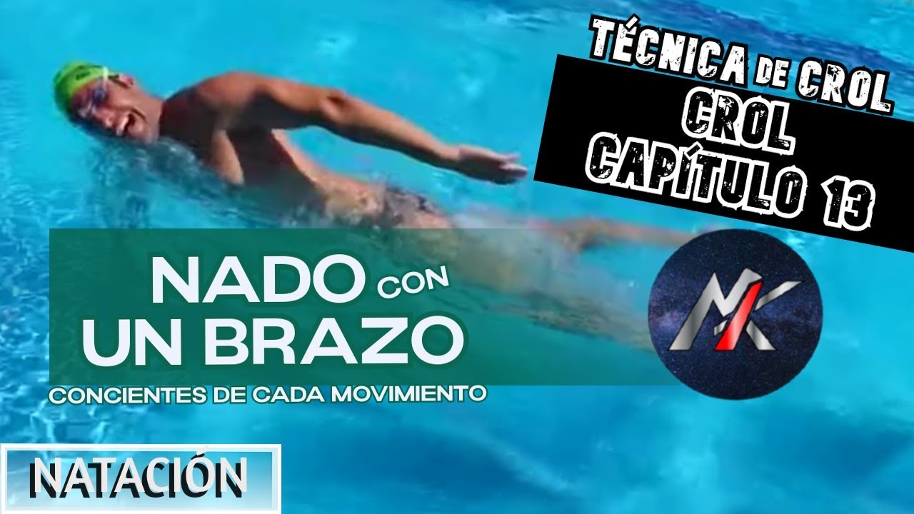 🏊 CROL 🦎 Capítulo 13: TÉCNICA: Un BRAZO Un BRAZO: EFECTO BISAGRA ✋ [Estilos de Natación]