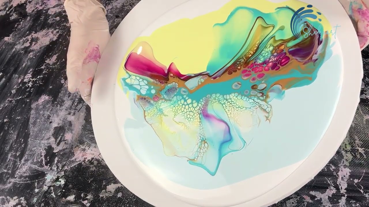 551. Sheleeart - Acrylic Fluid Art - No Spinning - taking it back to the OG titl!
