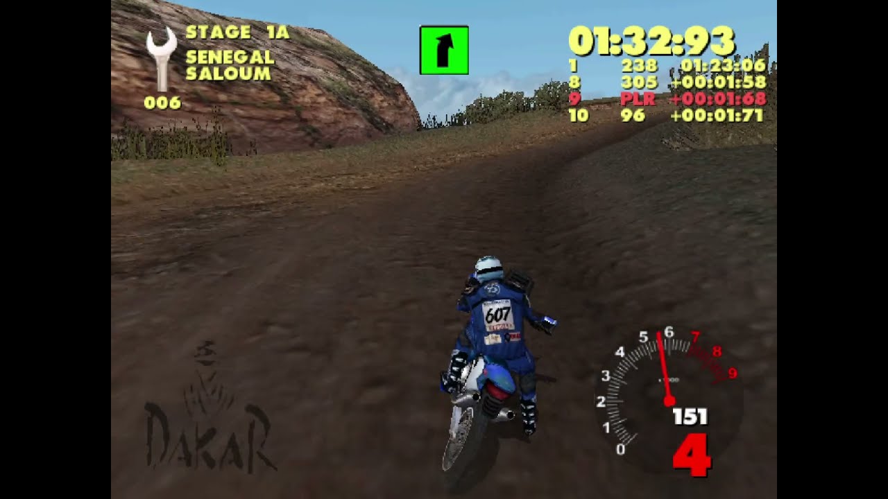 Paris-Dakar Rally (PC, 2001) - Campaign Mode - Motorcycle