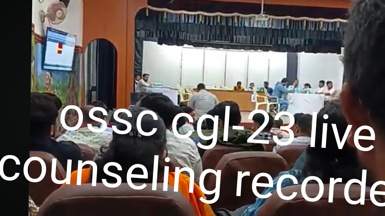 Live ossc cgl 2023  counseling and dv video