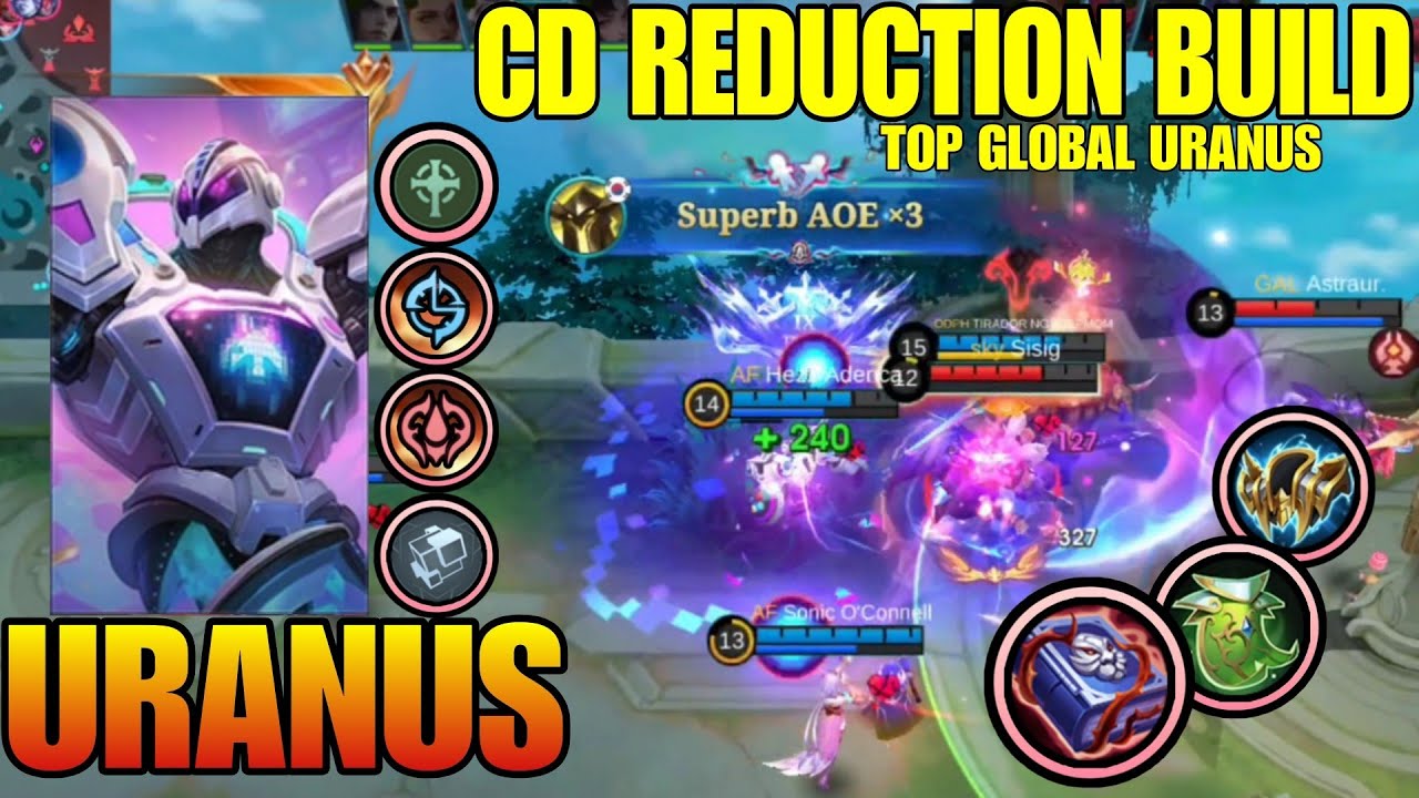 Top Global Uranus - Hezz Adenca - Uranus Best Build and Emblem 2026 ~ MLBB