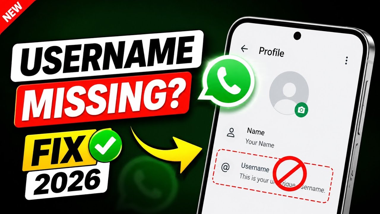 WhatsApp Username Feature Not Showing Fix 😱 | WhatsApp Username Option Missing Problem Solved 2026