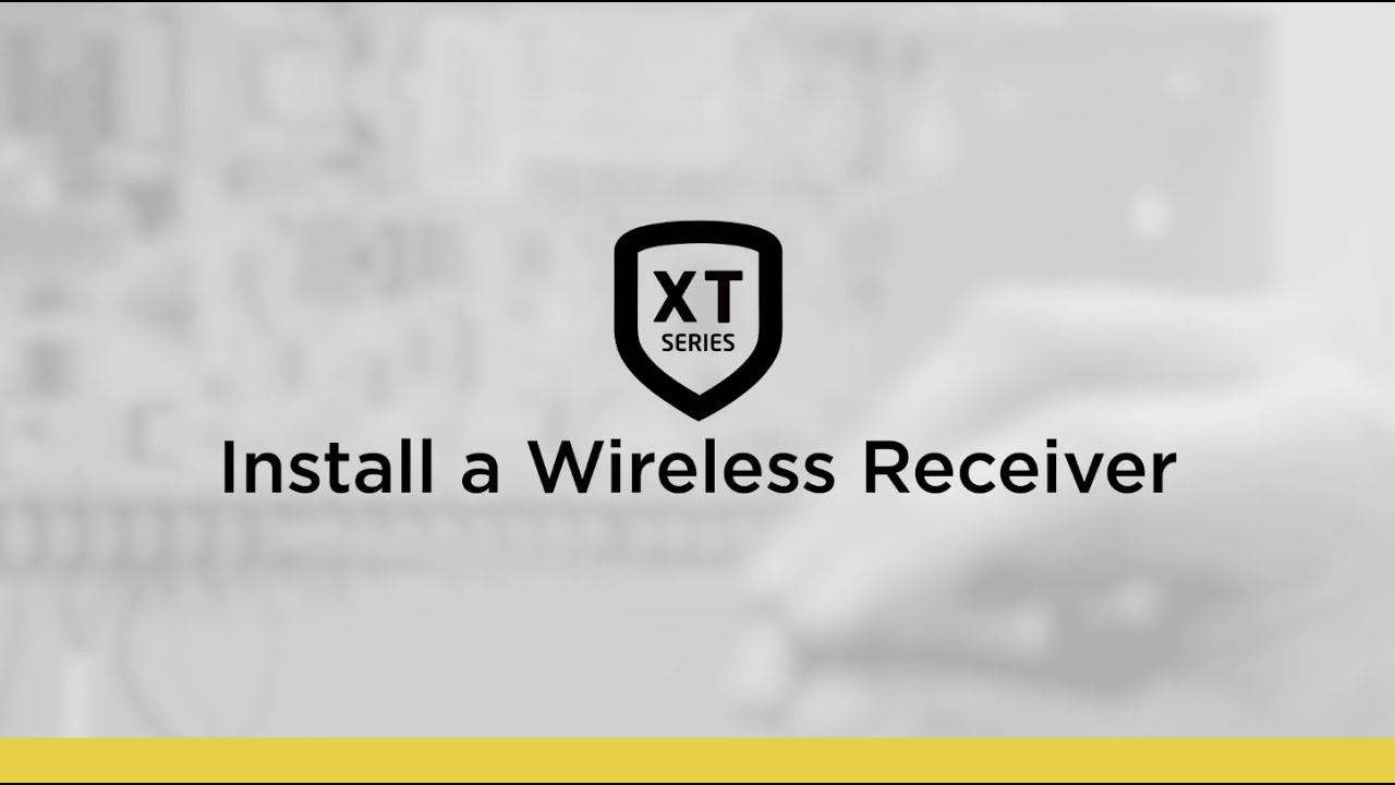 How to Install a Wireless Receiver to an XT Series Panel