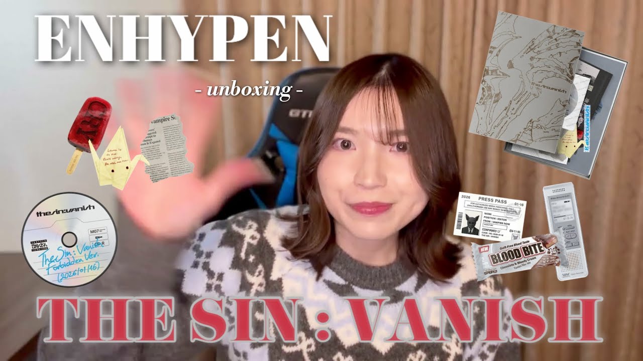 【開封動画】THE SIN : VANISH🔪🖤 アルバム開封 / unboxing￤ENHYPEN