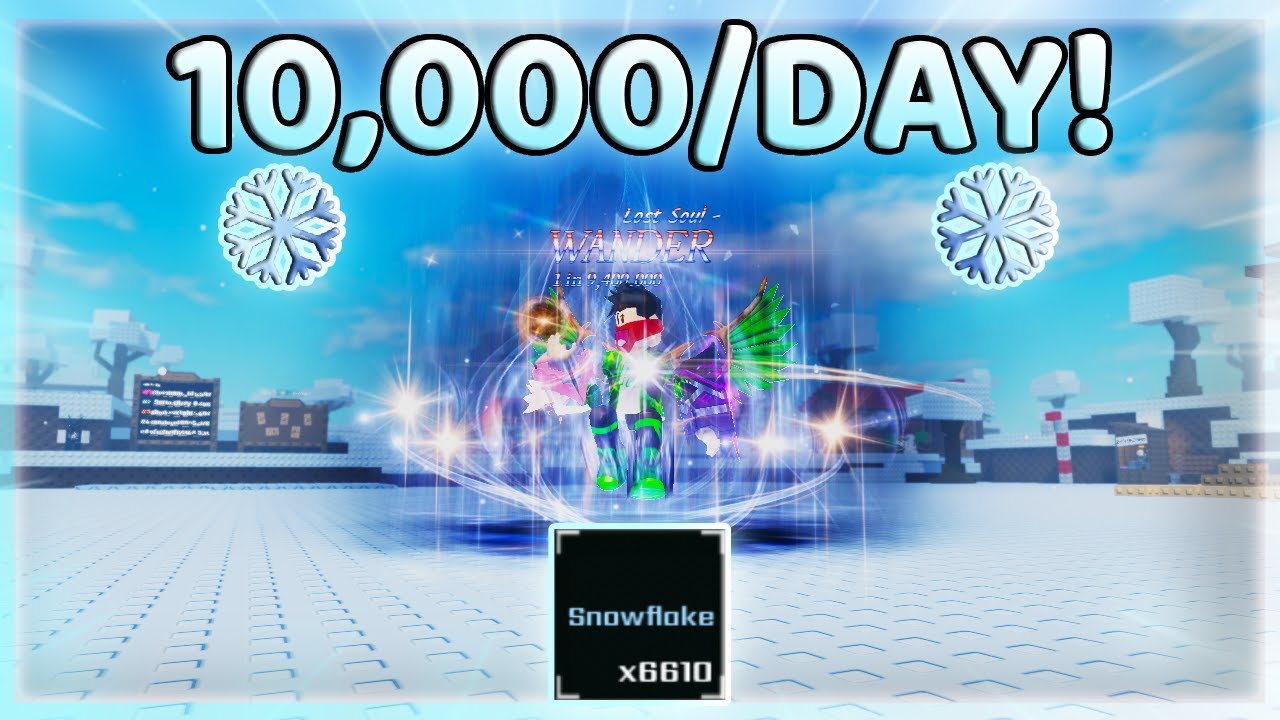 How To Get 10K Snowflakes AND Loads Of Lucky Tickets PER DAY In Sol's RNG!