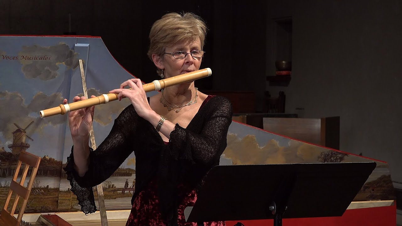 J.S. Bach: Partita in A Minor for flute, Allemande BWV 1013; Kate Clark, baroque flute 4K UHD