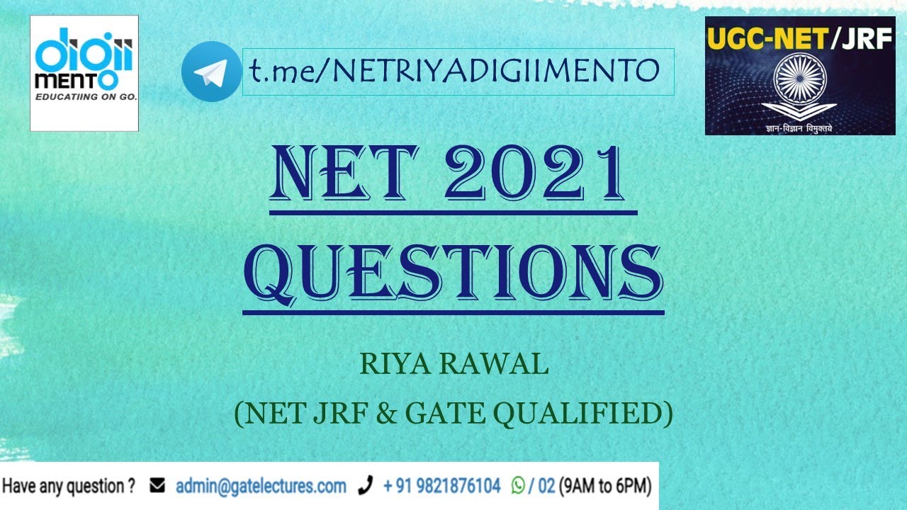 NTA NET Preparation for 2022 | NET 2021 Question Solution