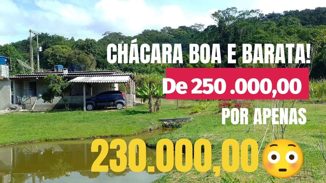 #97-(VENDIDO)CHÁCARA BOA E BARATA! 2.000 M² COM LAGO A VENDA NA CIDADE DE IBIÚNA/SP VALOR 230 MIL