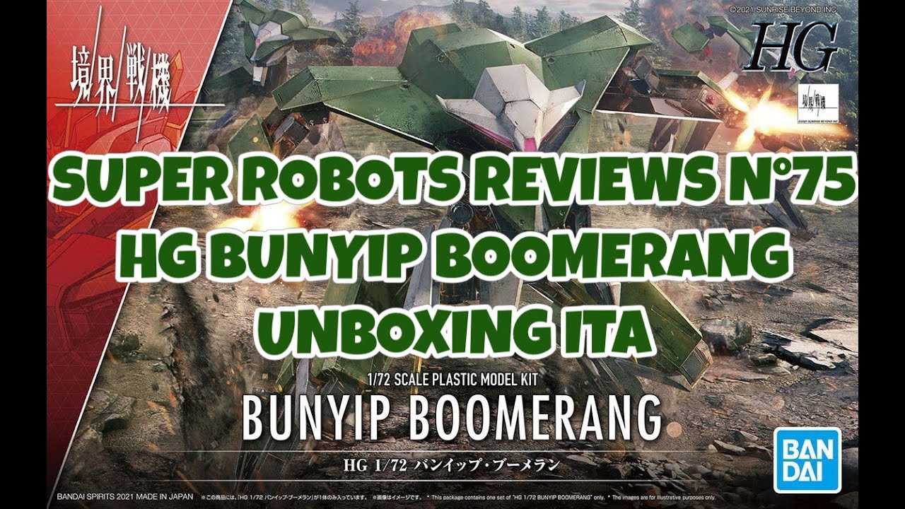 Super Robots Reviews ITA N°75 HG Bunyip Boomerang Unboxing ITA
