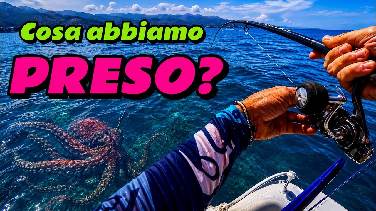 Pesca in barca sui RELITTI - vertical bolentino e kabura