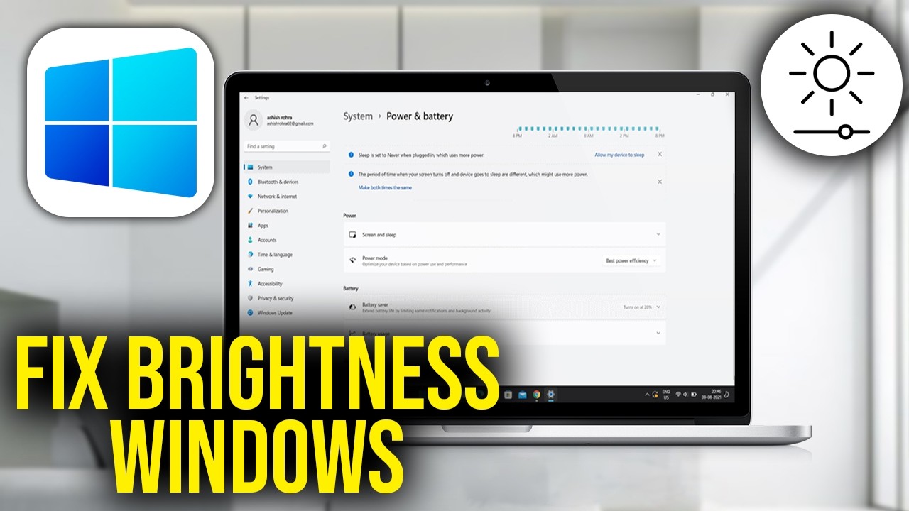 How To Fix Windows 11 Screen Brightness Control Not Working - Solve brightness Won't Change