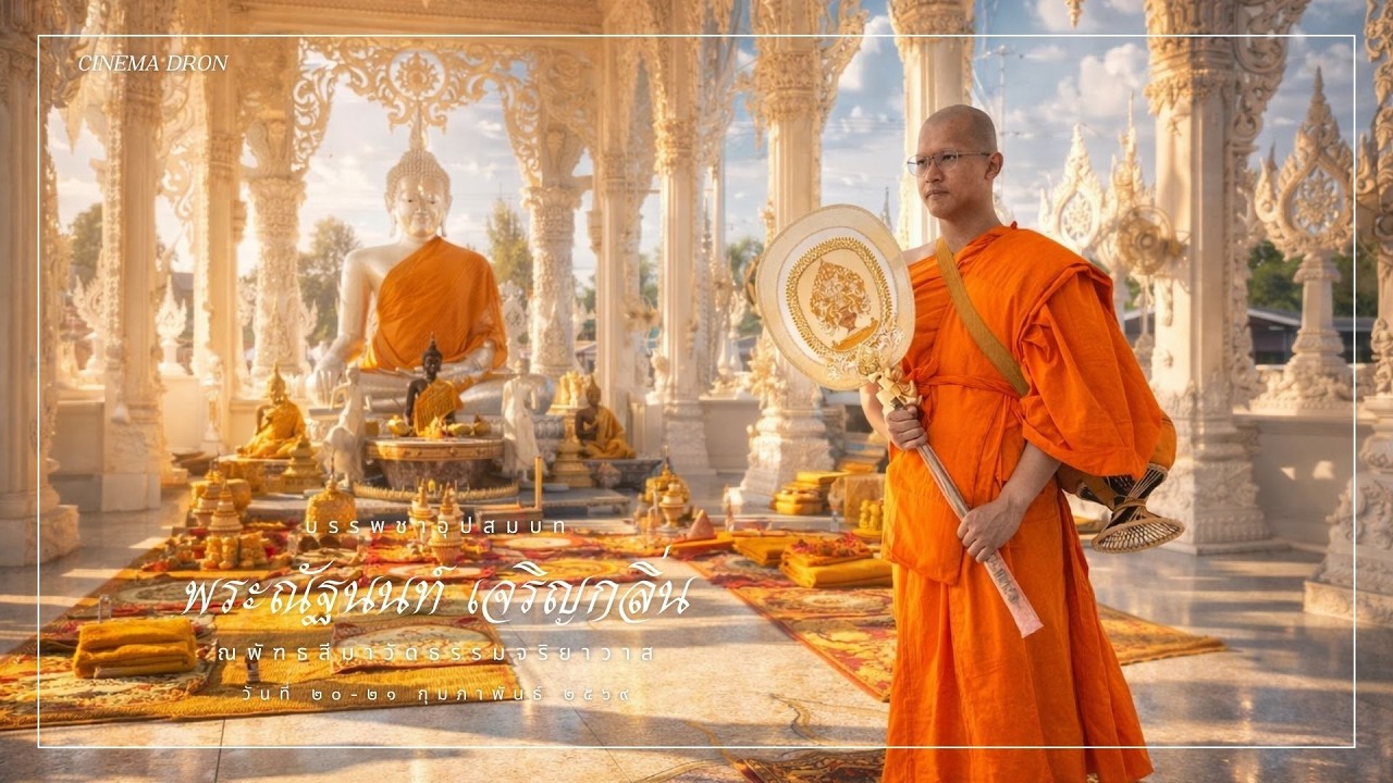 FULL DRON  พระณัฐนนท์ กลิ่นเจริญ วัดธรรมจริยาวาส บรรพตพิสัย