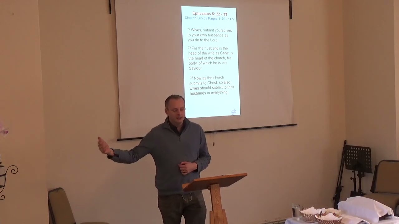 8 February 2026.  God’s good design for… MARRIAGE.  Ephesians Ch 5 v 22 - 33.  Andy Mathers.