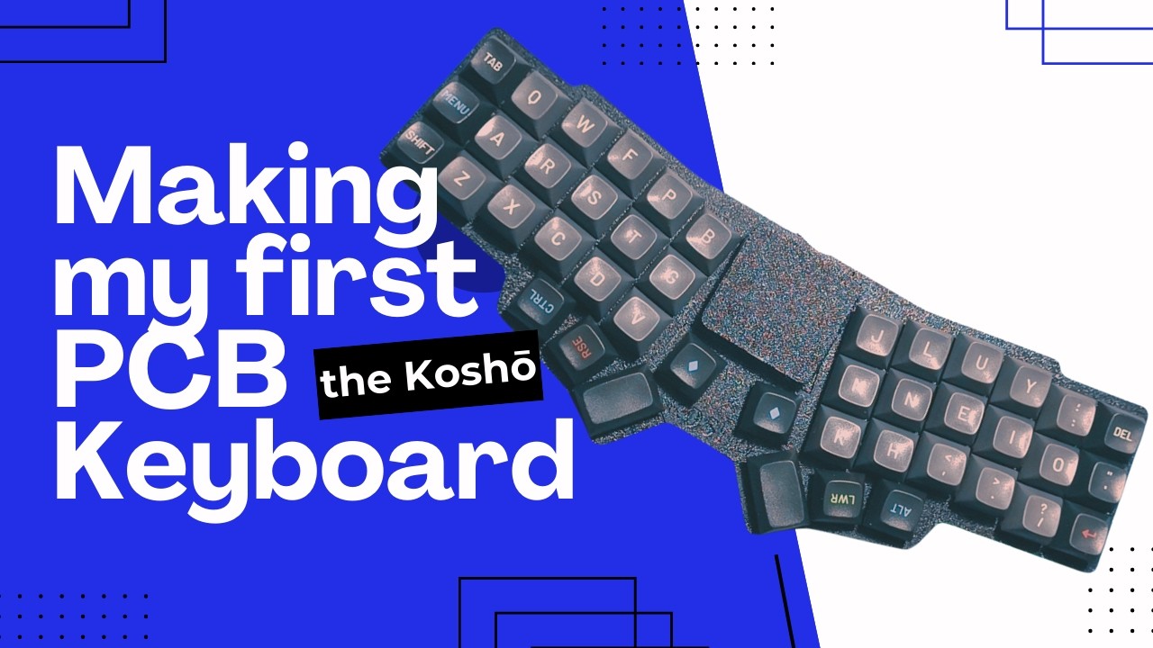 I finally made my own PCB keyboard!! The Koshō