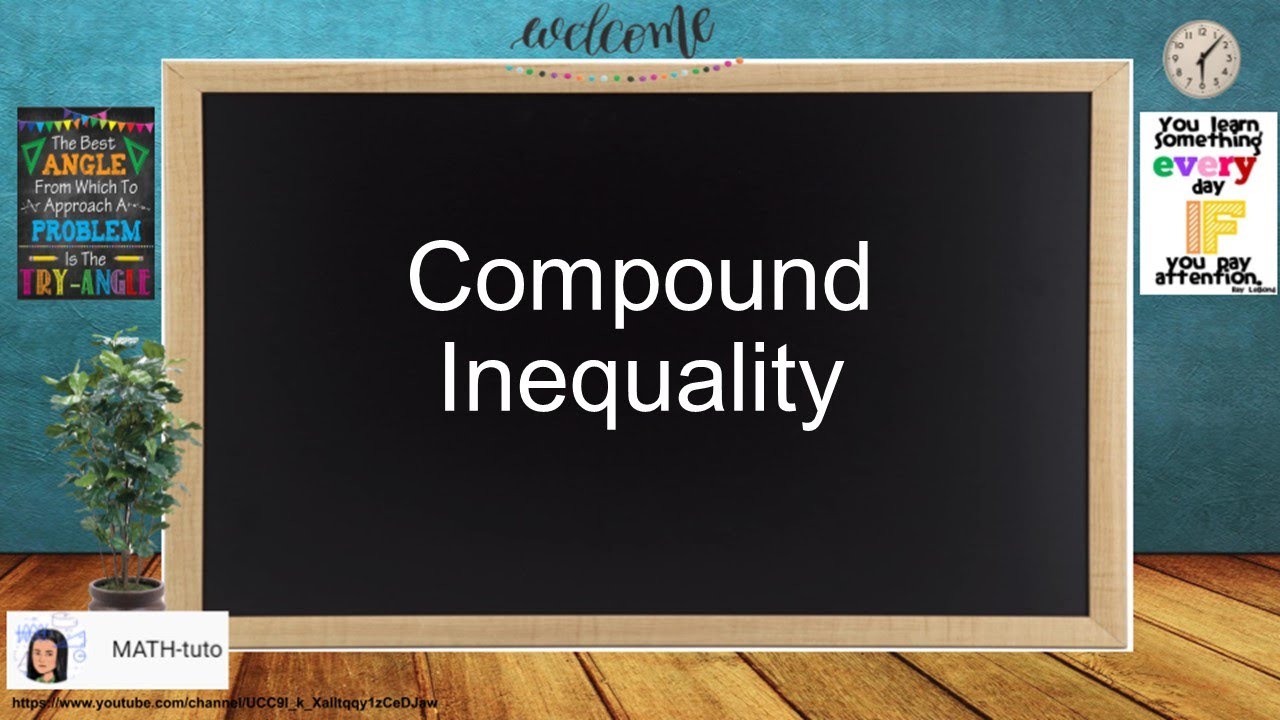 Compound Inequality (Compound Inequalities joined by the word 