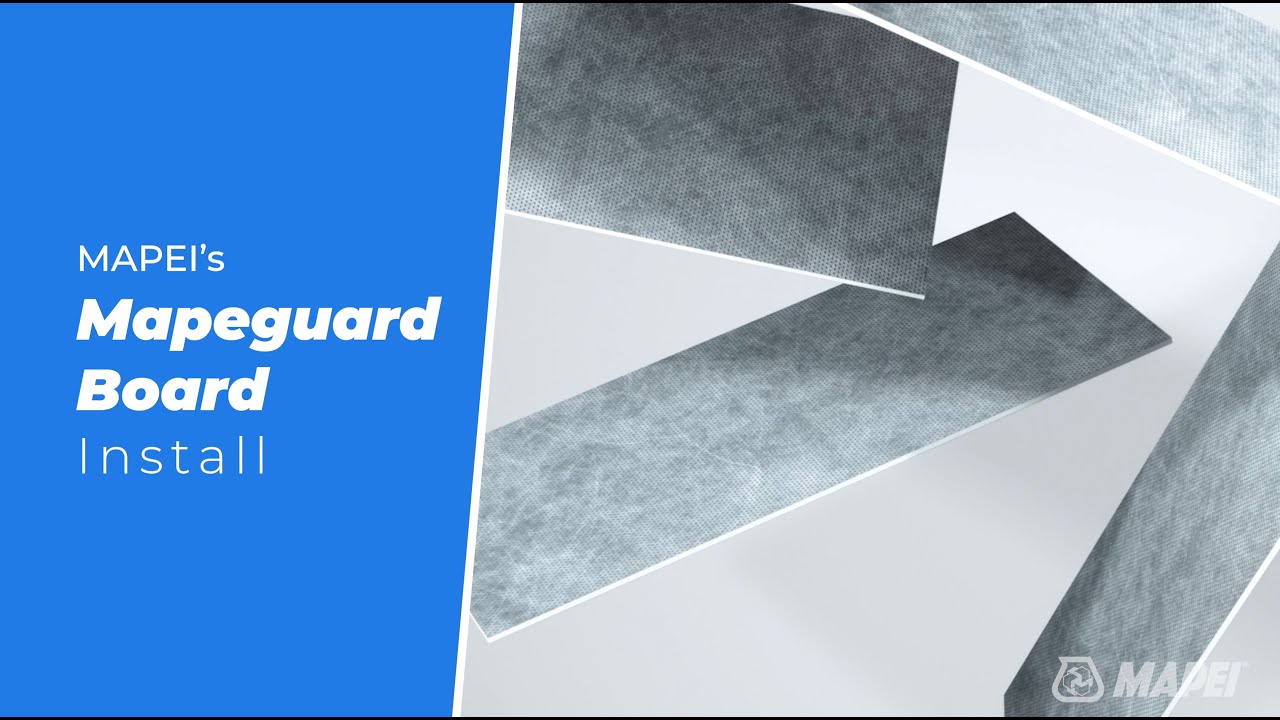 MAPEI’s Mapeguard Board Installation