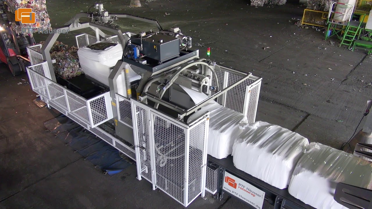 New Rotowrap WR4+4 2018 Wast Bale Wrapper - Waste Bale Wrapping Technology by PTF H&auml;usser