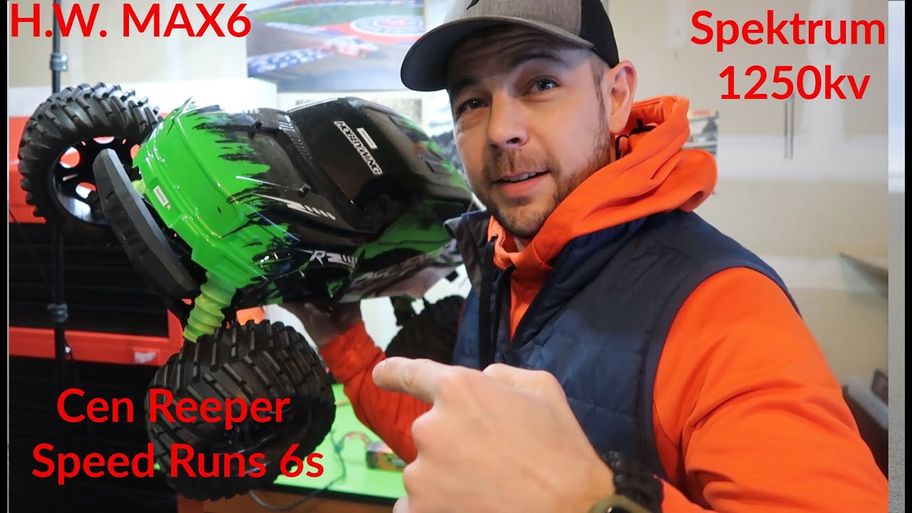 Cen Reeper got a new setup! Hobbywing Max6 Spektrum 1250kv Speed Runs