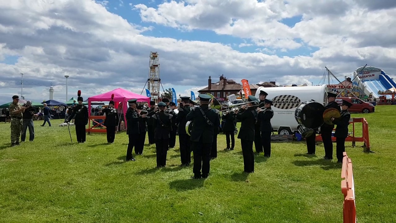 Band and Bugles of the Rifles Durham ACF  at Seaburn Armed Forces day 2017