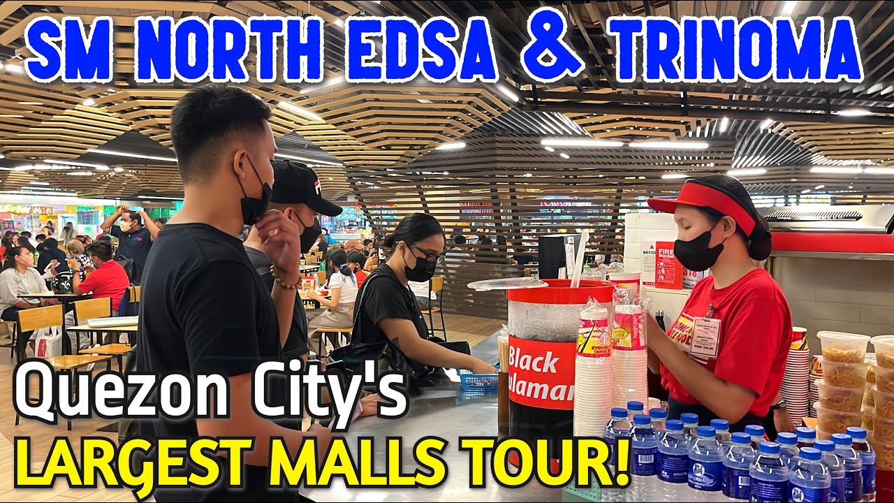 QUEZON CITY's BIGGEST MALLS TOUR! TRINOMA & SM NORTH EDSA + Food Tour at SM Malls Largest FOOD COURT