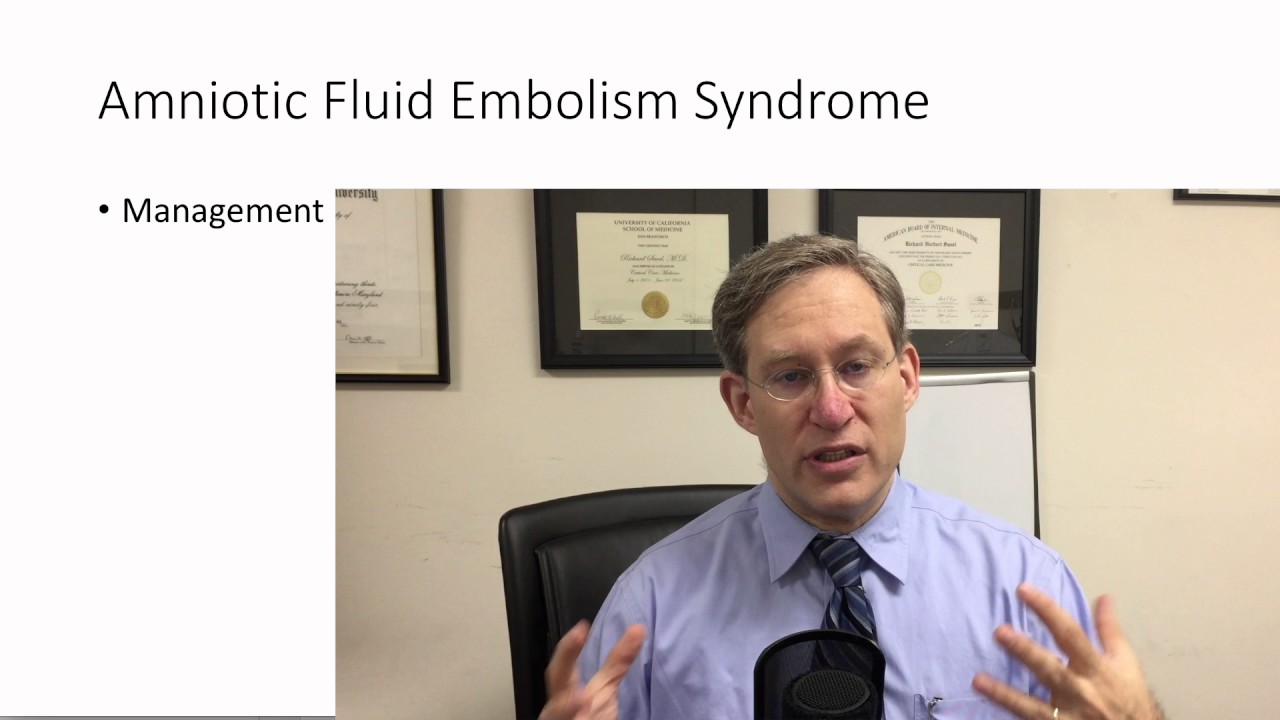 amniotic fluid embolism