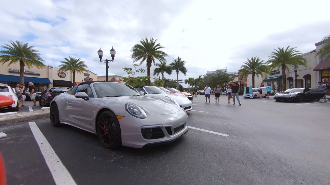 Super Car Show Filmed By Drone
