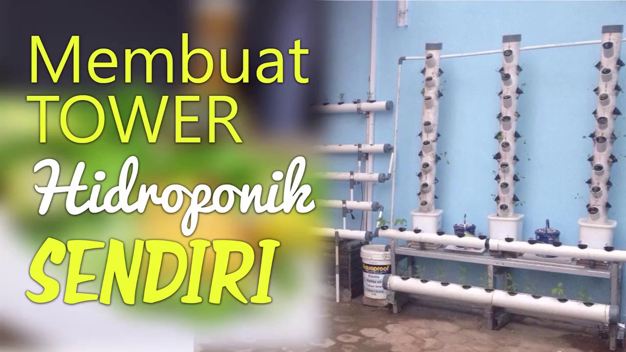 Cara Membuat Tower Hidroponik Sendiri Vertikal