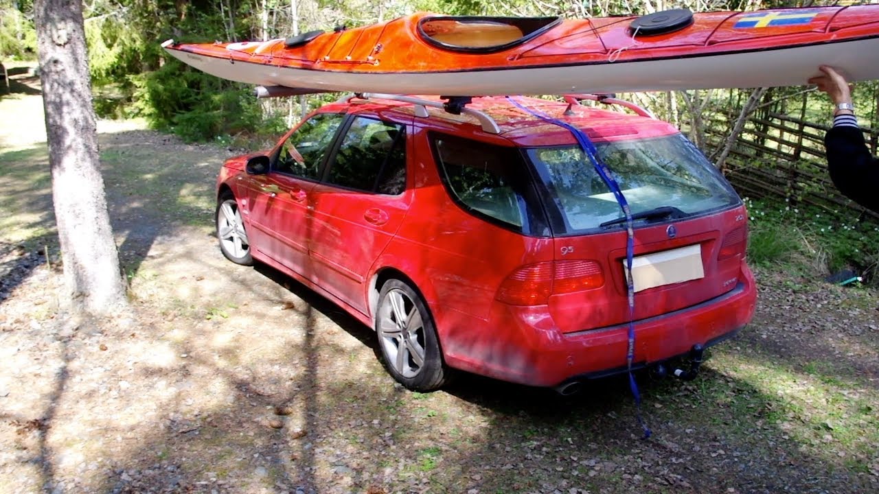 DIY kayak roof rack side loader