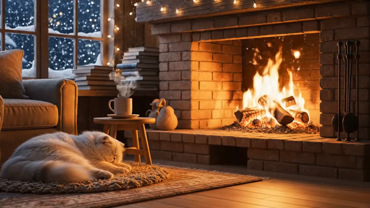 5 HOURS Of Sleep Instantly & Deep Focus: Cozy Fireplace ASMR for Work, Study & Relaxation (NO ADS)