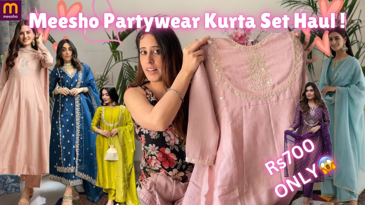 Meesho Haul | Meesho Partywear / Festivewear Kurta Set | Affordable & Trendy | #meesho #meeshohaul