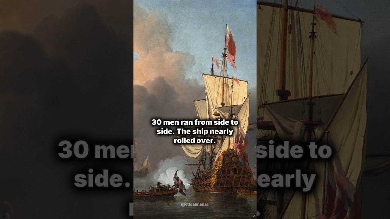The King of Sweden built the mightiest warship in the world. It sank 1,300 metres into its first voy