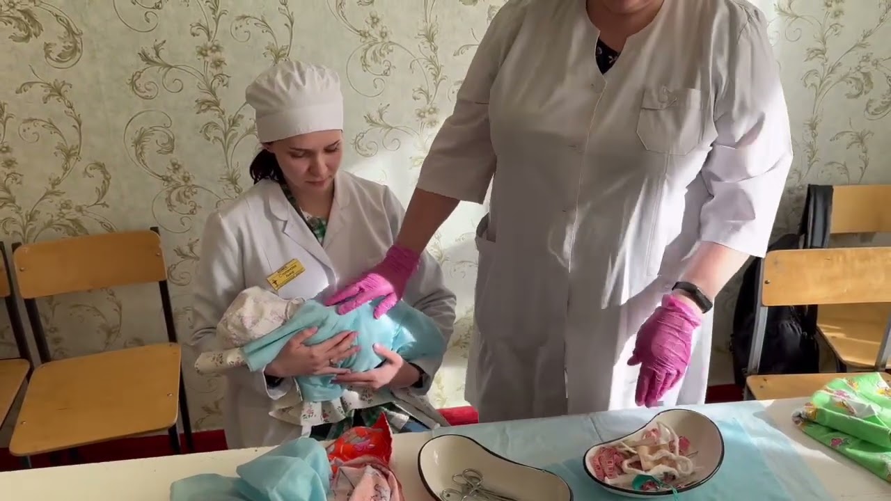 Алгоритм первичный туалет новорожденного. Тепловая цепочка .
