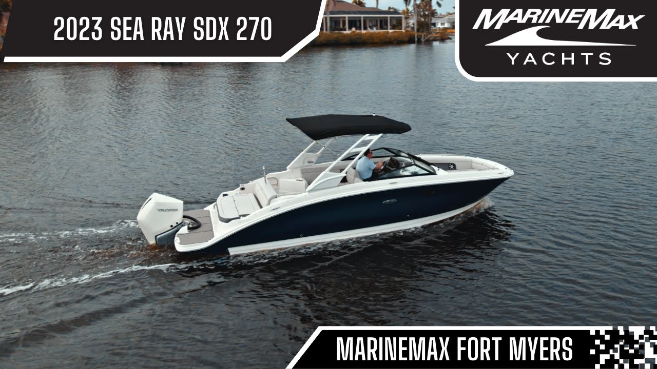 The Brand New 2023 Sea Ray SDX 270 Has Power & Comfort To Make Your Days On The Water Unforgettable!