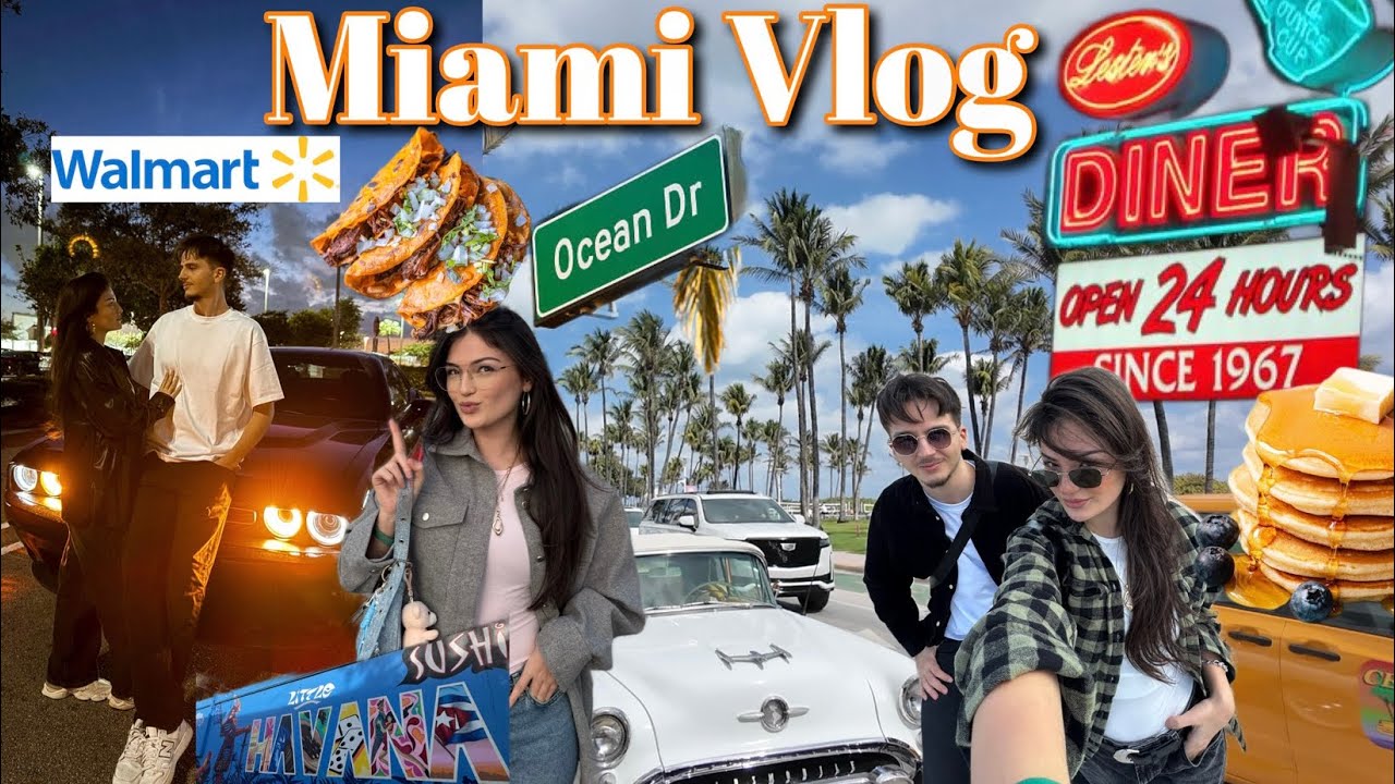 MIAMI VLOG 1 - Sportwagen, Food Tour, Ocean Drive, Downtown