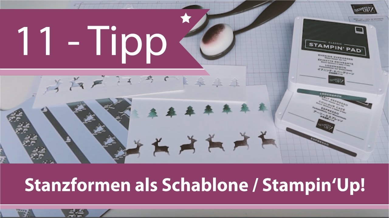 11 - Tipps/Tricks von Andrea Herrfurth – Stanzformen als Schablone verwenden / Stampin‘ Up!